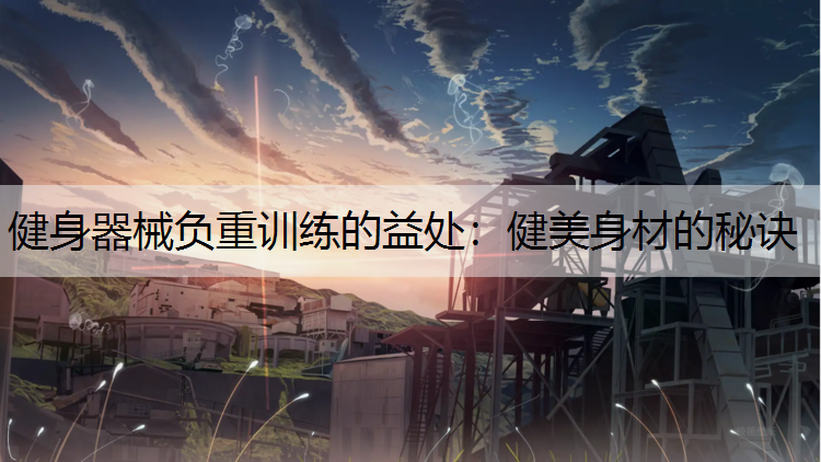 <strong>健身器械负重训练的益处：健美身材的秘诀</strong>