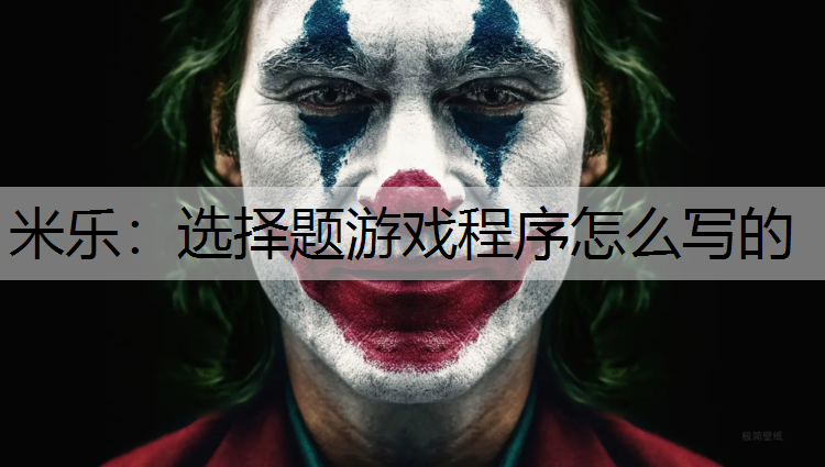 选择题游戏程序怎么写的